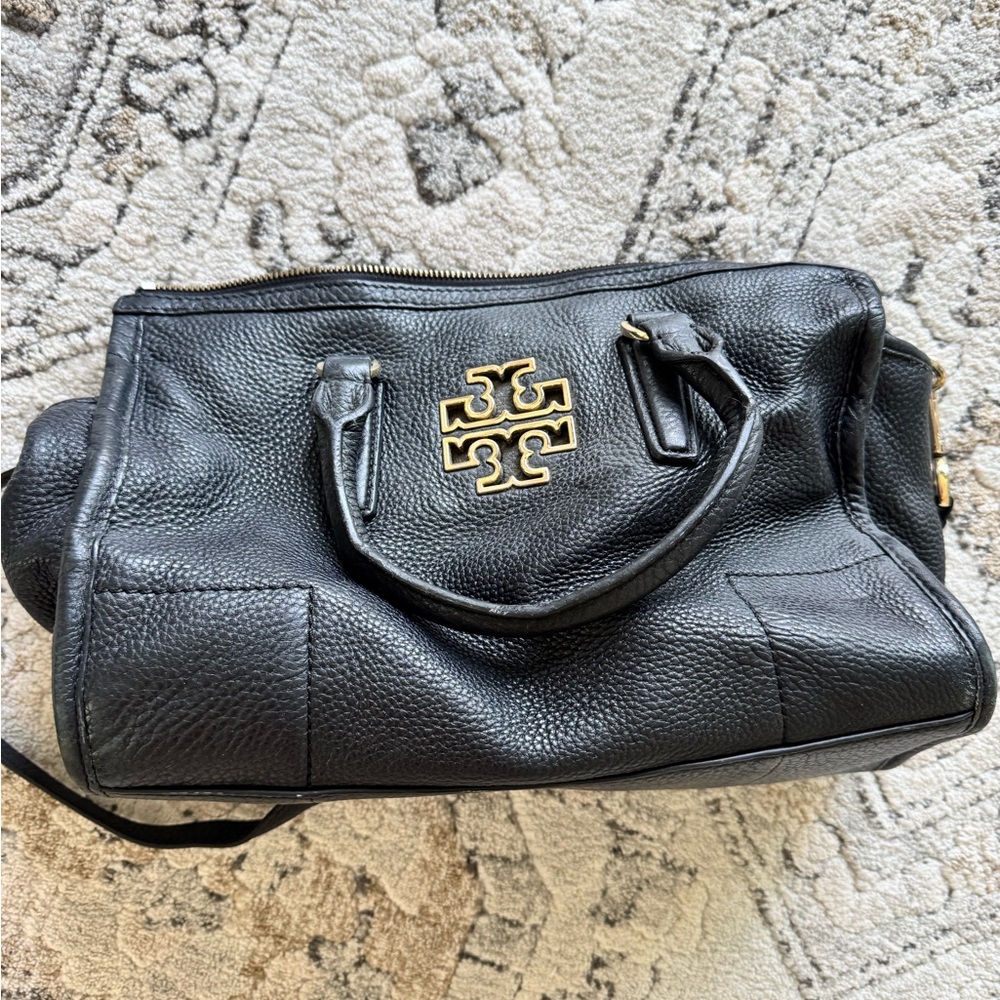 Tory Burch Black Leather Satchel